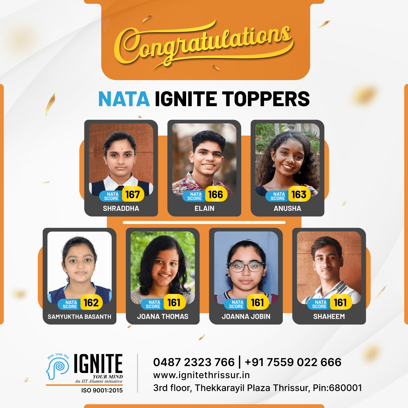 Students coaching for Nata in thrissur